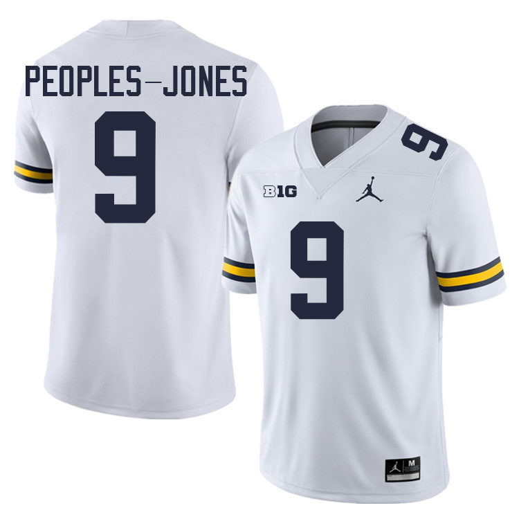 Donovan Peoples-Jones Michigan Jersey,Michigan Wolverines #9 Donovan Peoples-Jones Jersey Youth-White